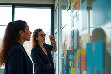 Team collaborating in a modern workshop setting